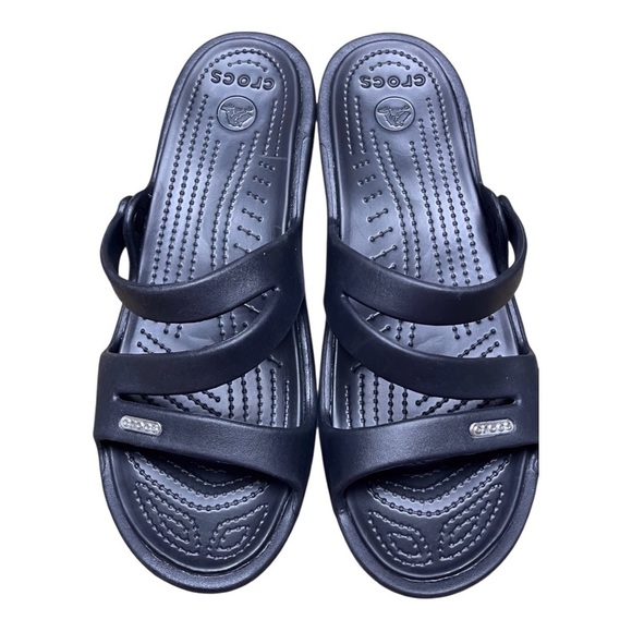 NWOT Crocs Women's Patricia Miniwedge Opentoe SlipOn Sandal - Picture 1 of 5